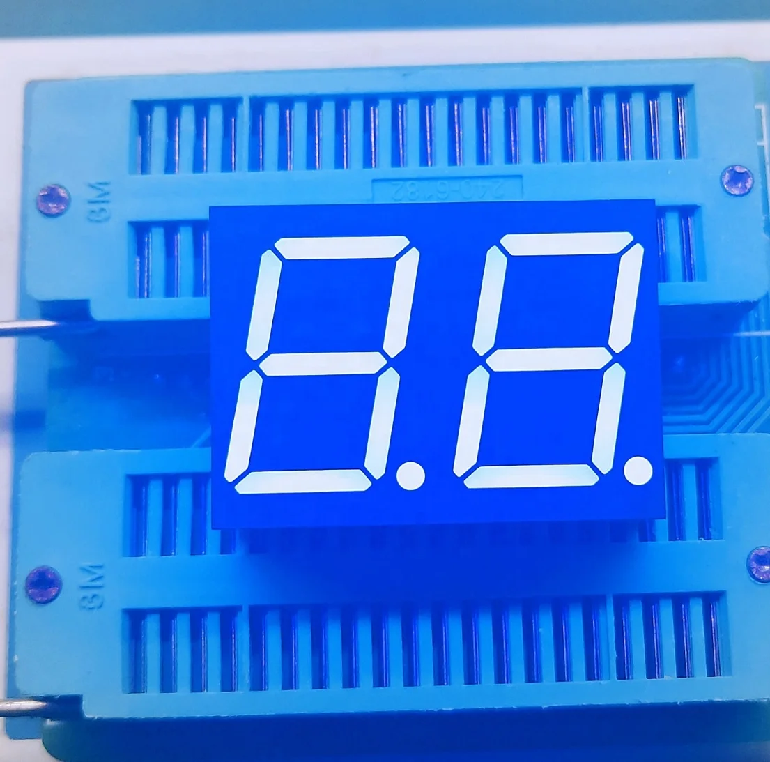 Manufacturer Customized  2 digit 7 segment 0.8 inch red led digital tube number display