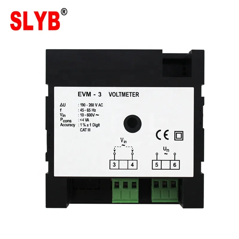  Горячая Распродажа однофазный цифровой вольтметр измеритель напряжения EVM-3
