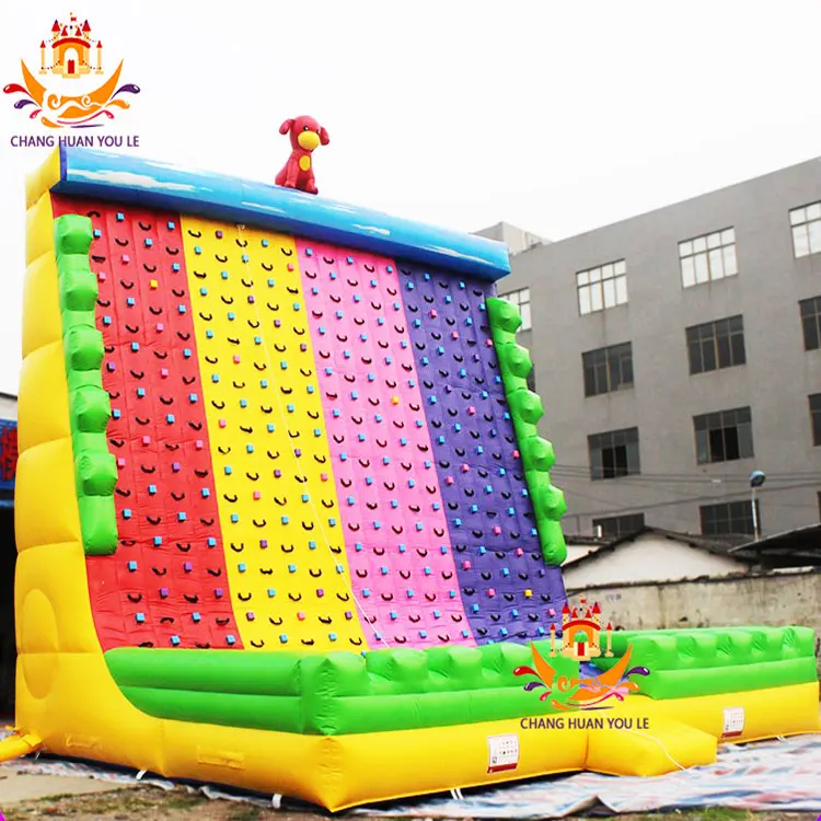 Large Tree type Inflatable rock climbing 4-lane slide Children Wall Outdoor Challenge game Sports Rock Climbing For Adults