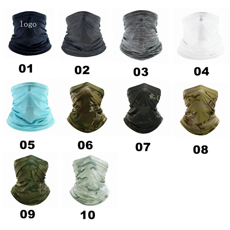 Sport Bandana Tube Fishing Hiking Cycling Hunting Skiing UV Protection High Elasticity Soft Neck Gaiter Face Mask Scarf