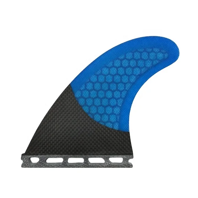 Single Tab Compatible Surfboard Fins Carbon Fiber Base Surf Fin Thruster Tri Fins Set Up