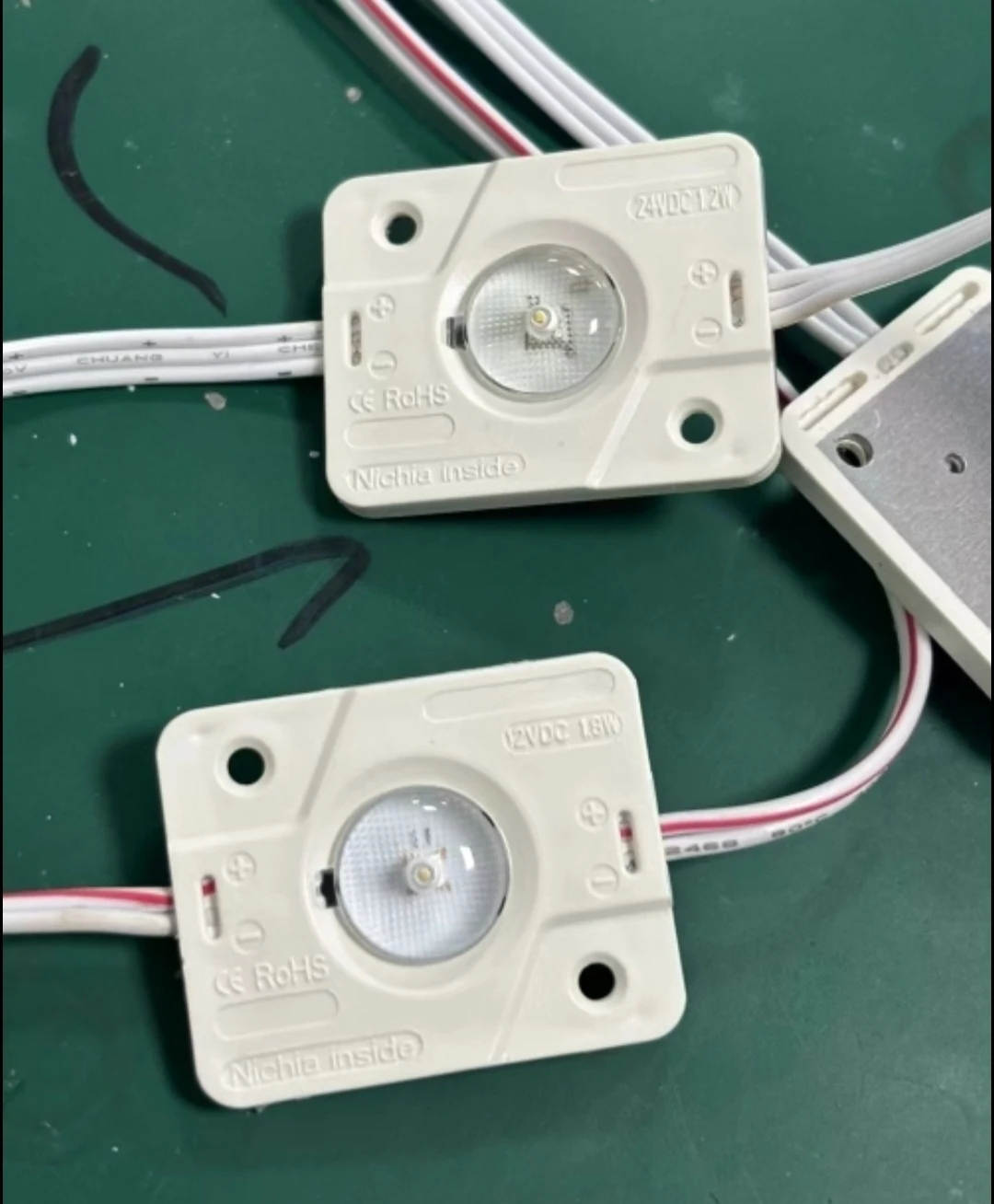 CE ROHS 5 years warranty 12v 1.8w 24vdc 1.2W 120lm Nichia 24v led module for light box& channel letter