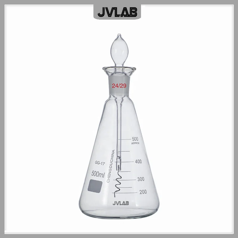Quartz Conical Laboratory Equipment Flasks Platinum Wire oxygen Quartz Glass Bottles Conical Flask 250ml 500ml 1000ml