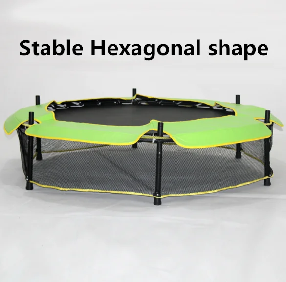 55 inch green elastic rope  home used folding  fitness adult  sport child trampoline  with enclosure
