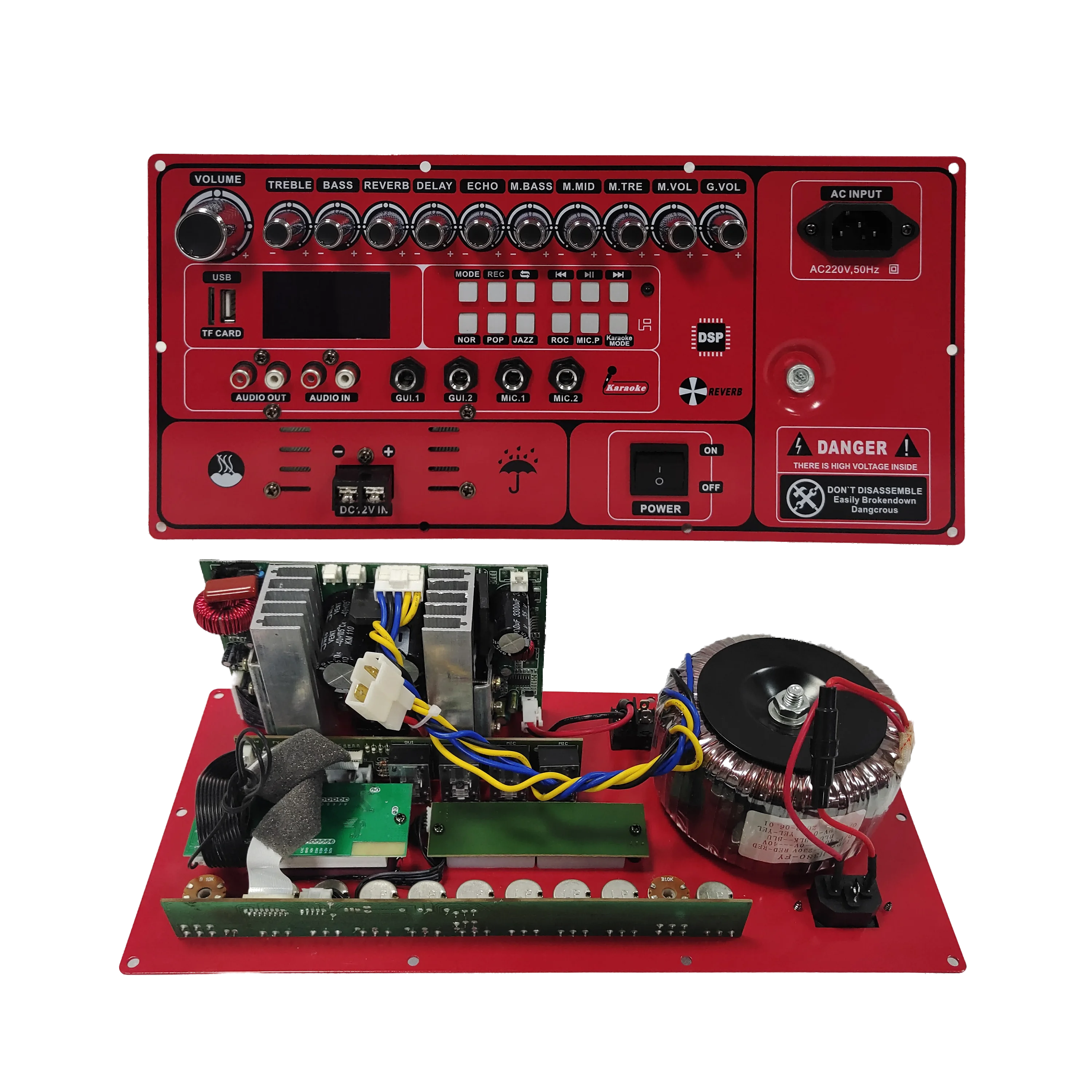 Active Amplifier Module Built In DSP  2 Channel Amplifier Power For Speaker Portable Amplifier Trolley Speaker