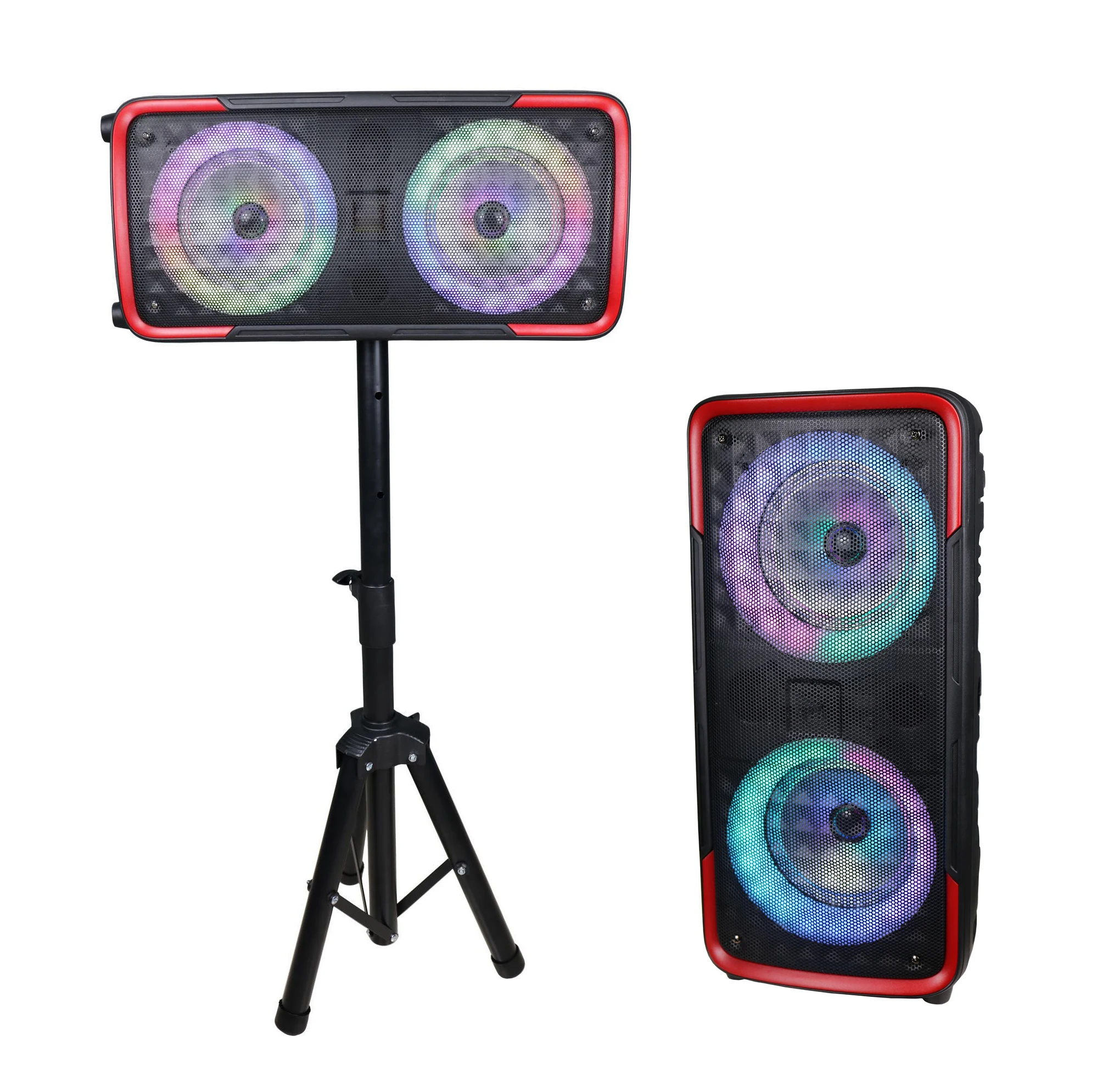 Double 6.5 inch professional pa floor studio monitor-speaker-stand speaker