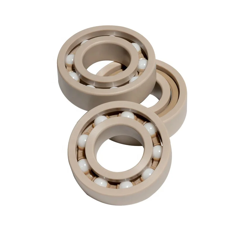 Konlon High Temperature Resistant Ceramic Bearing 6x17 6x3x2.5 8x3x4 6201 6202 6203 6204 6205