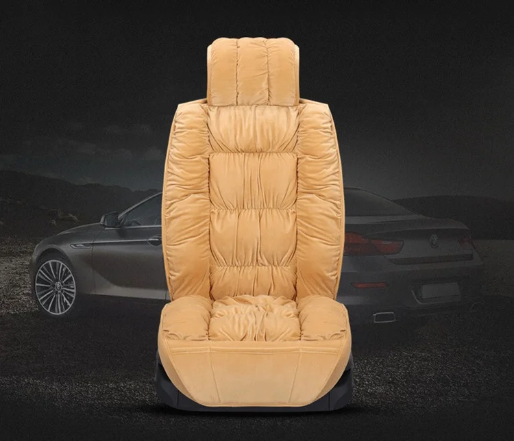 Quick Shipping 3D Cotton Velvet Universal Winter Car Seat Covers