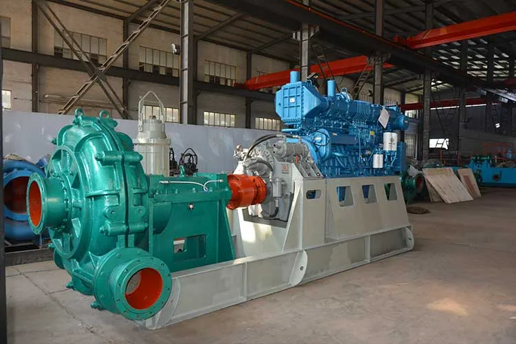 Sand and Gravel Suction Pump Unit Driven by  Diesel Engine and Marine  Gear  Box For Sea Sand Dredging