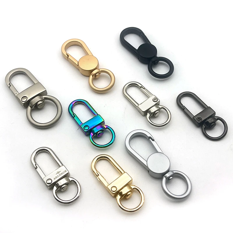 wholesale 10-14mm Alloy Dog Buckle Rotatable Swivel Clip Clasp Bag Chain Hook Snap Spring Buckles Handbag Hardware Accessories