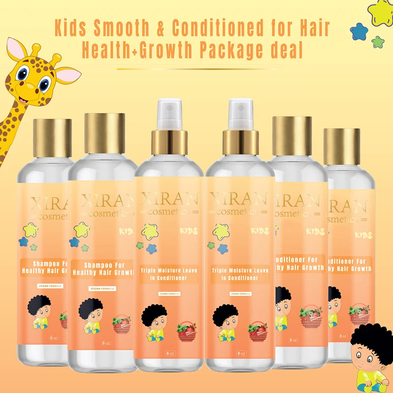 Natural Scalp care Wavy, Curly, Straight & Africa Hair Castor Oil, Rosemary Oil Hair Growth Kids Hair Care Set