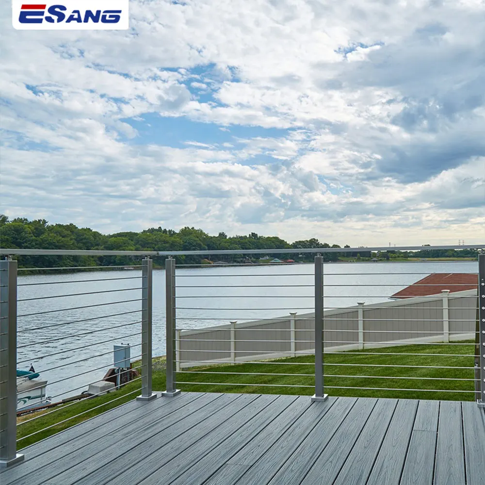 ESANG наружные террасные перила с перилами для балконных перил 304 316 из нержавеющей стали балюстрада палубы