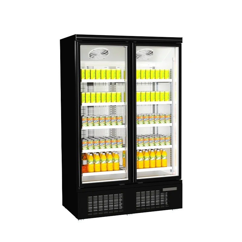 Refrigerator Glass Door Fridge Freezer Commercial Refrigeration Equipment Supermarket Display