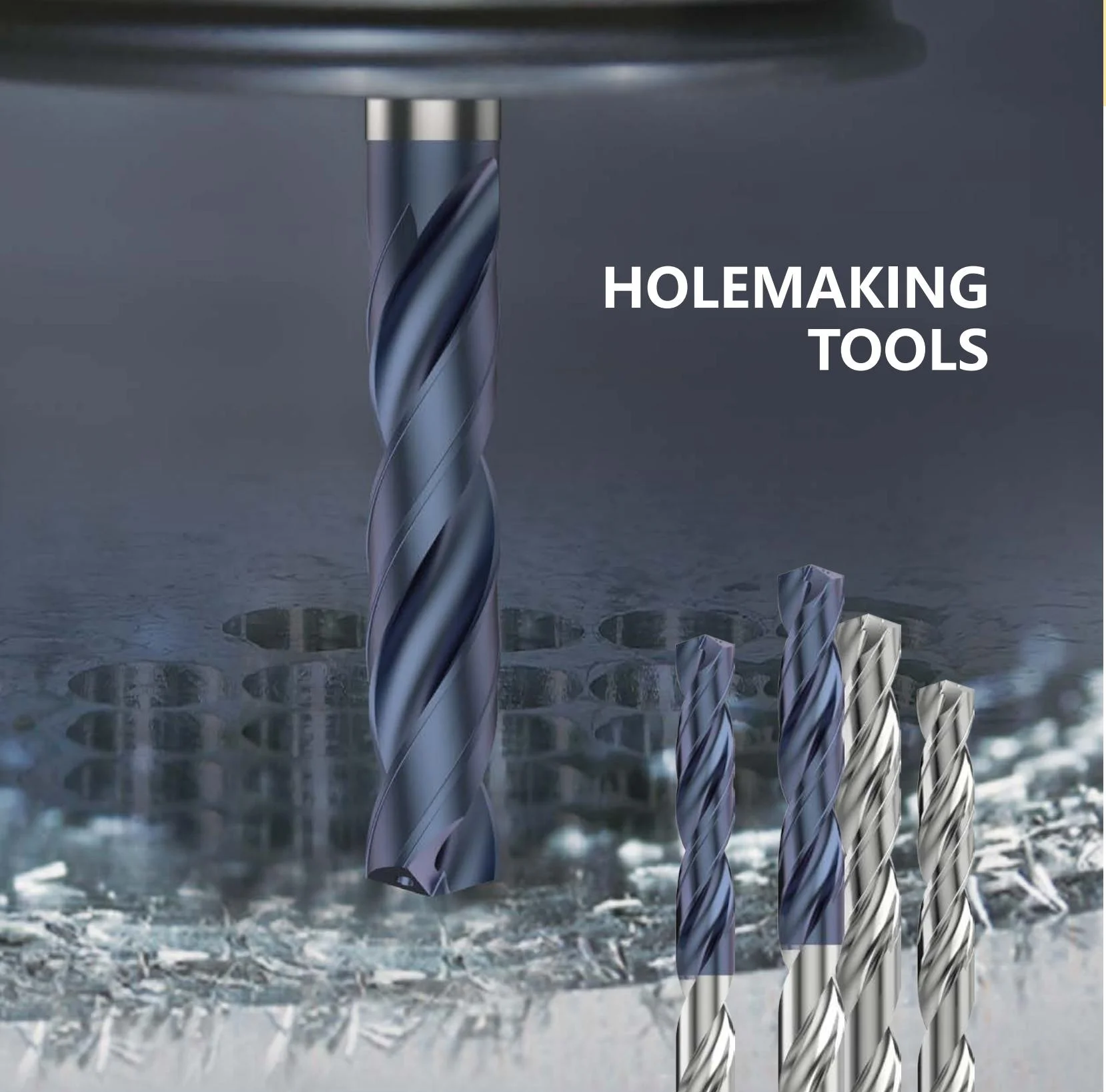 PD5D Series Solid Carbide Drills for Steel Stainless Steel & Cast Iron External Cooling Straight Shank-PD3S