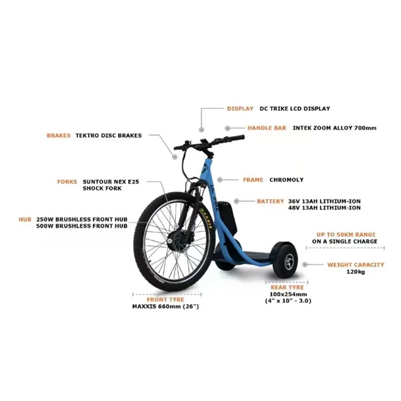 48V12AH electric bike kick scooter Mini walker battery tricycle adult folding balance car bike electric scooter