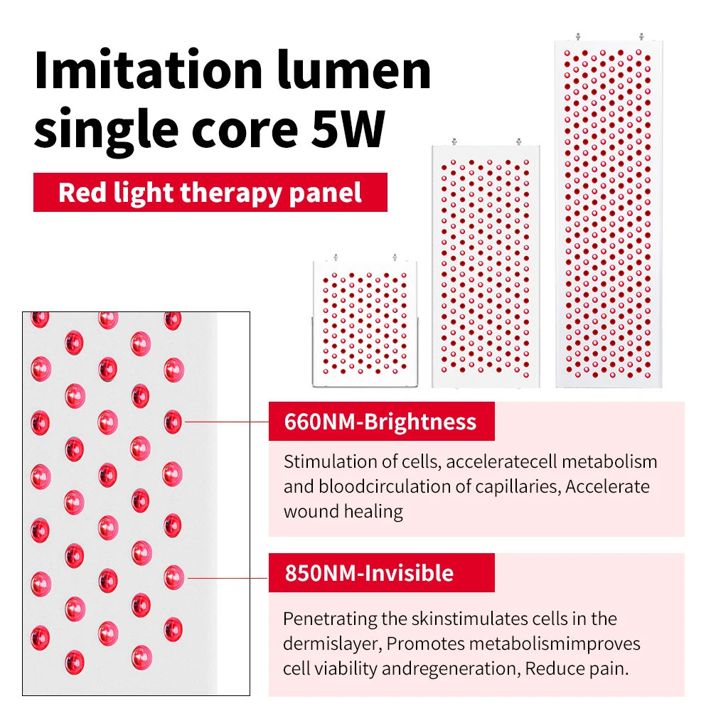 Suyzeko OEM/ODM Full Body 7 Wevelengths Pulse Design 630nm 850nm 1500W PDT Light Therapy LED Red Light Therapy Infrared Panel