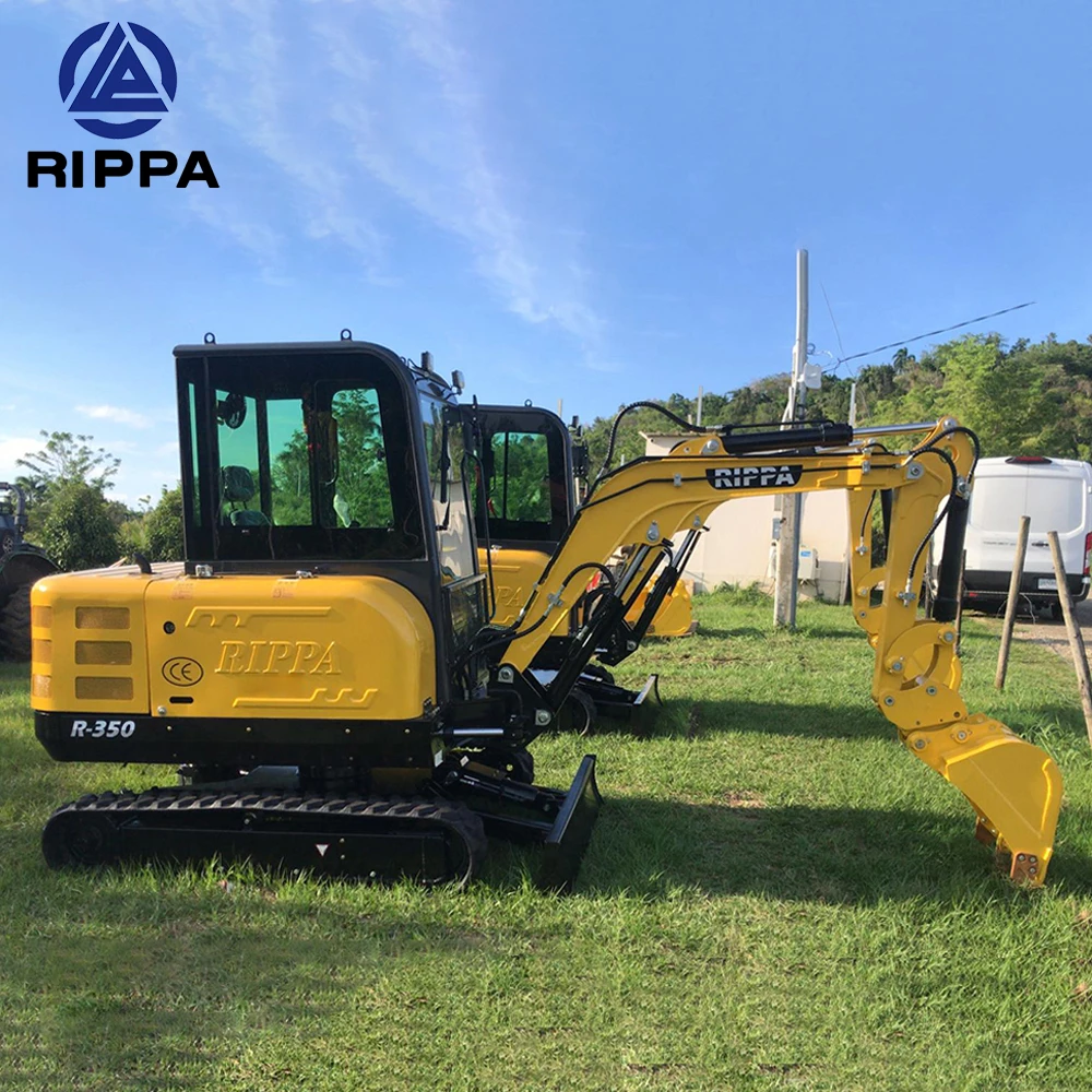 Rippa R350 Micro Digger Made In China Underground Excavators Diesel Mini Excavator For Sale