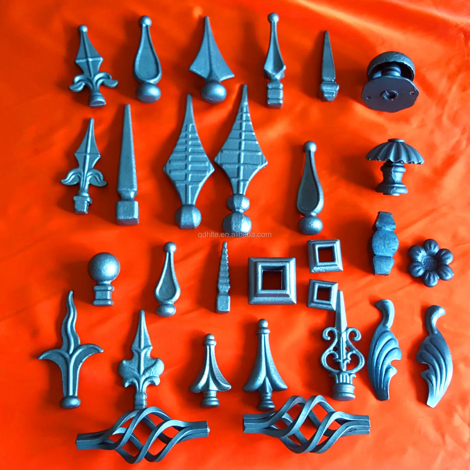 China factory Products Metal Components Ornaments Decorative Wrought Iron For Gates