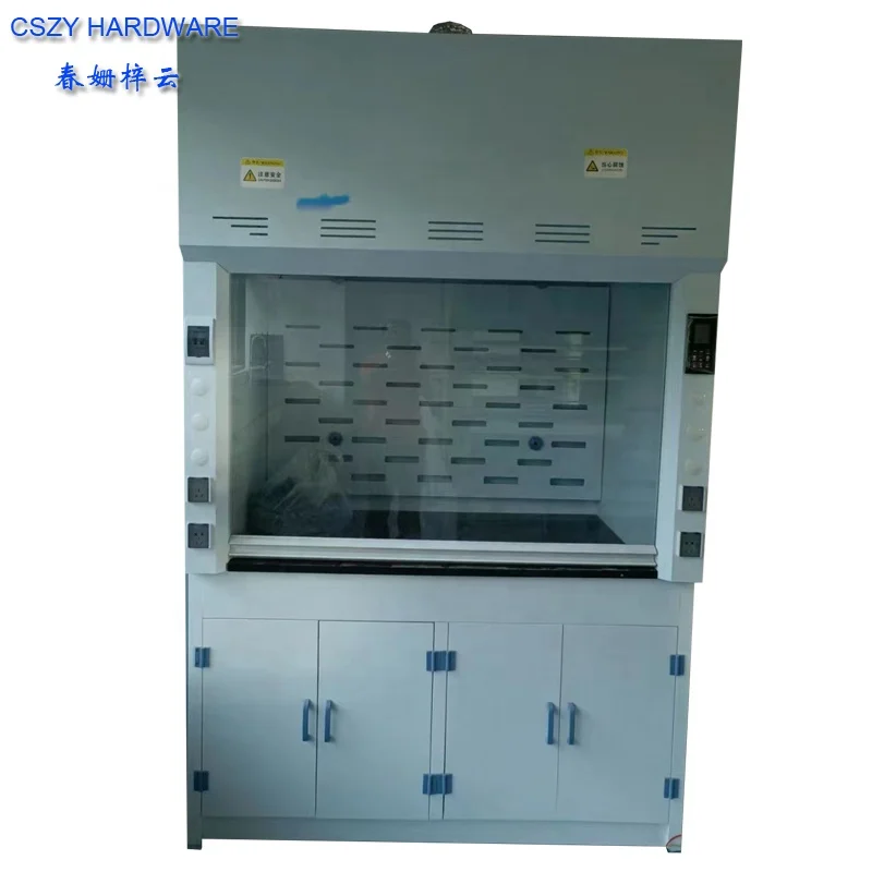 2023 New Arrival Digital Air Flow Monitor PP Plastic Fume Hood with VAV Valve