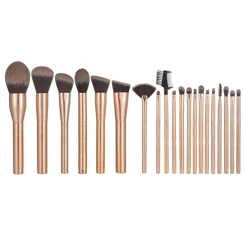 Factory new design beauty tool make up brush custom branding complete artist soft high quality synthetic fiber makeup brush set