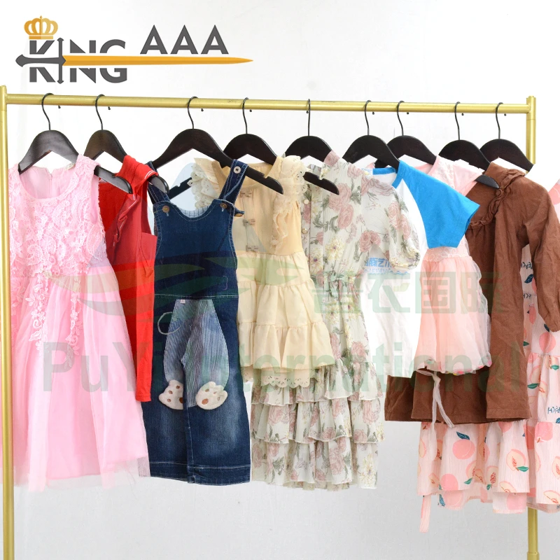 New Design Cotton Children Summer Wear Use Clothes Second Hand Clothes Casual Short Sleeved Kids Clothing for kids Bales