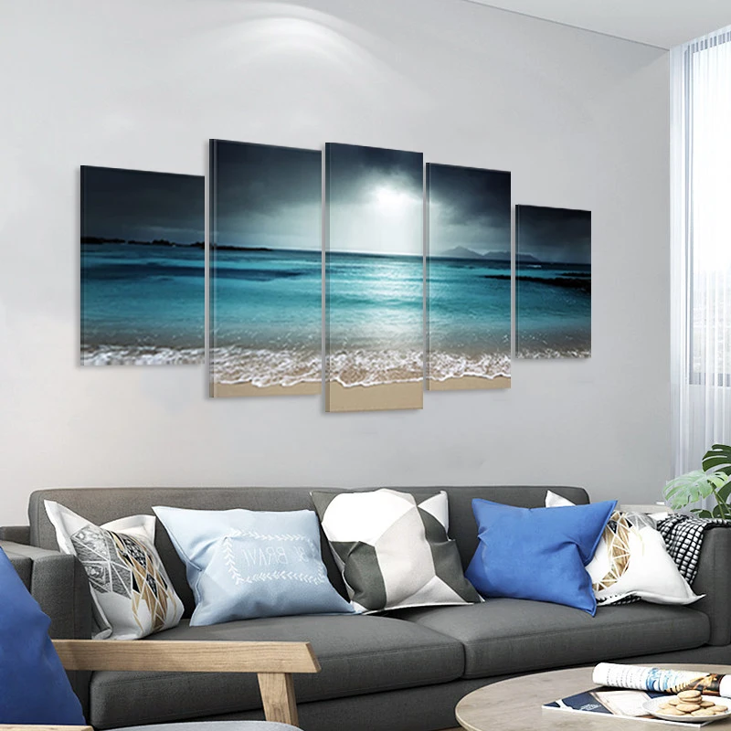 
Home decor canvas art painting set nature landscape paintings modern wall decorative printed pictures 