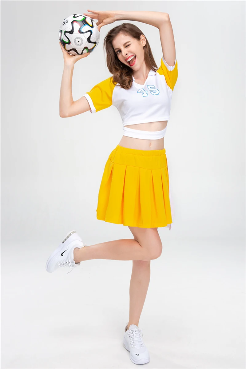 Summer Custom Gym Fit Sport America Women Cheerleading Uniforms Set Competition Youth Cheerlead Dance Dress