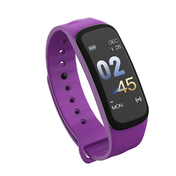 C1 Plus Smart Bracelet, Fitness Tracker Waterproof Heart Rate Monitor Blood Pressure Smart Wristband with Wearfit APP
