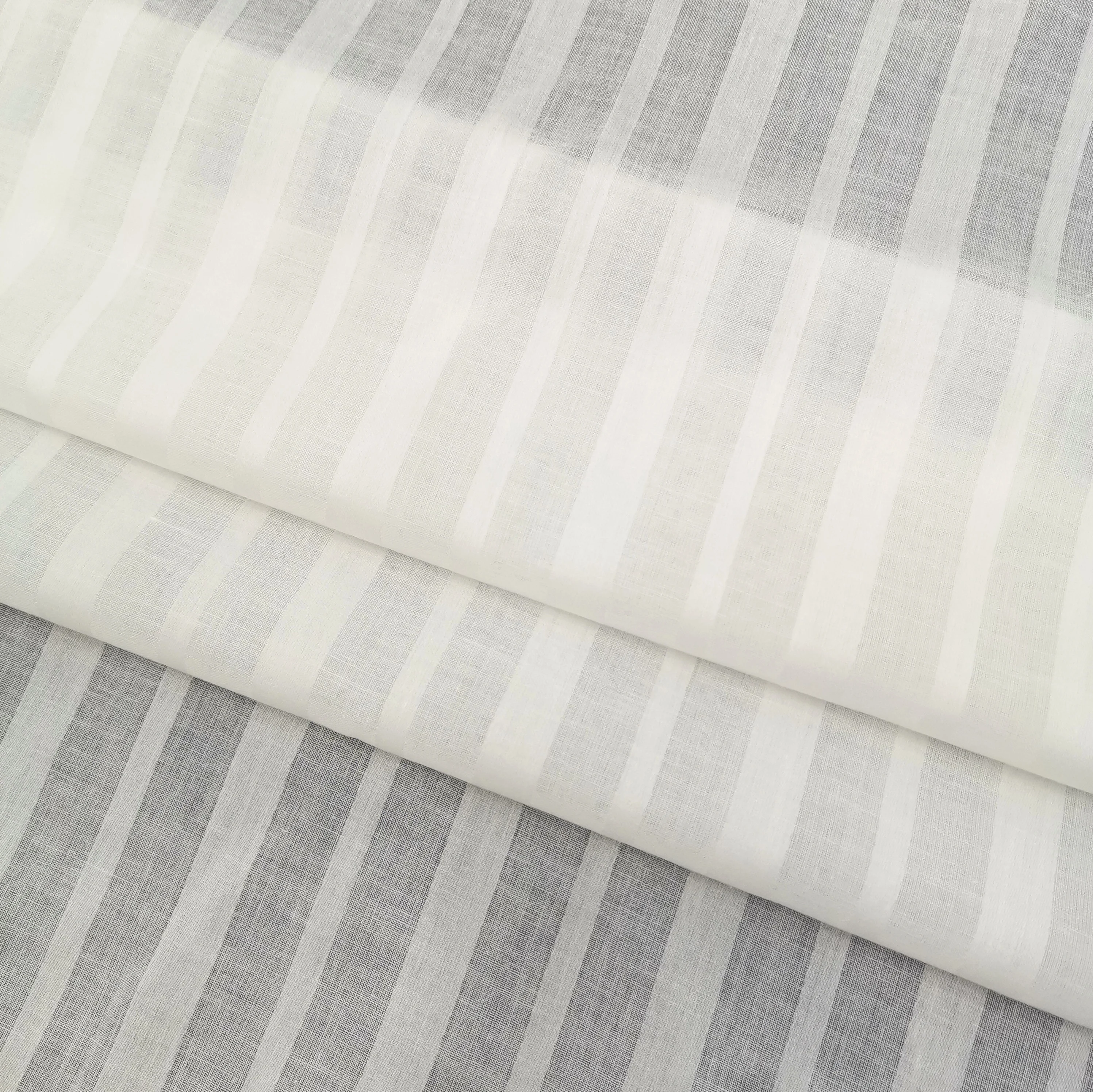 SISITEX Cotton vertical stripe jacquard fabric for summer short sleeve shirt dress breathable sun protection fabric SS18538