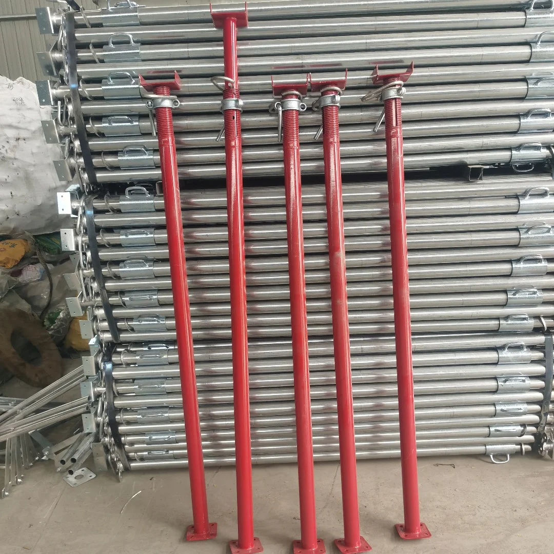 Galvanized Steel Acro Props Formwork Adjustable Telescopic Jacks Steel Acrow Shoring Scaffolding Steel Prop For Building