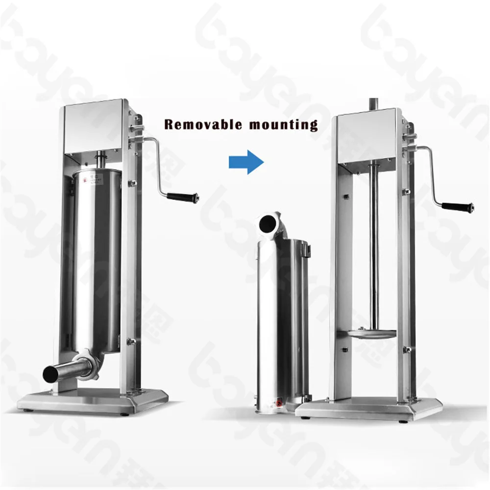 2l 3l 5l 7l 10l 12l 15l Commercial Manual Vertical Meat Pork Beef Chicken Sausage Stuffer Ham Hotdog And Sausage Filler Maker