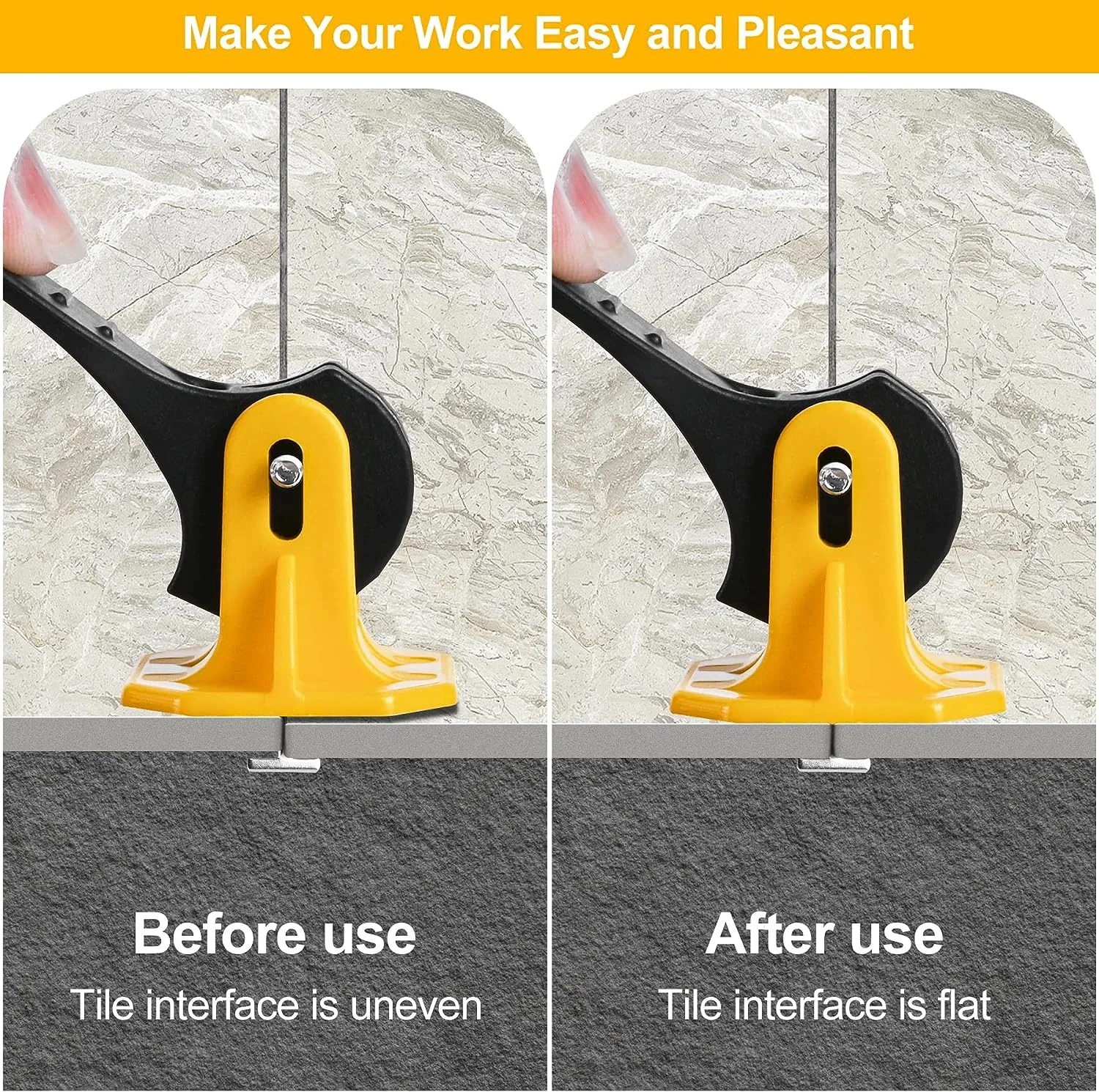 1.5mm 1/16 Flat Wall Floor Construction Positioning Artifacts Tile Leveler Locator Spacers Adjuster Tool Tile Leveling System