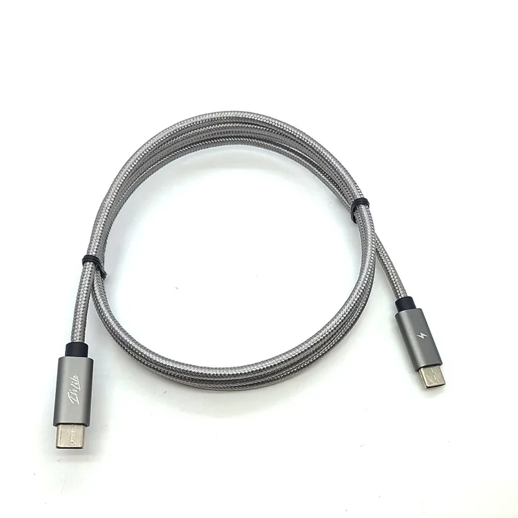 Aluminum 5A  Fast Charging USB type C to Usb type C cable High Speed Data Syncing USB C 3.0 cable