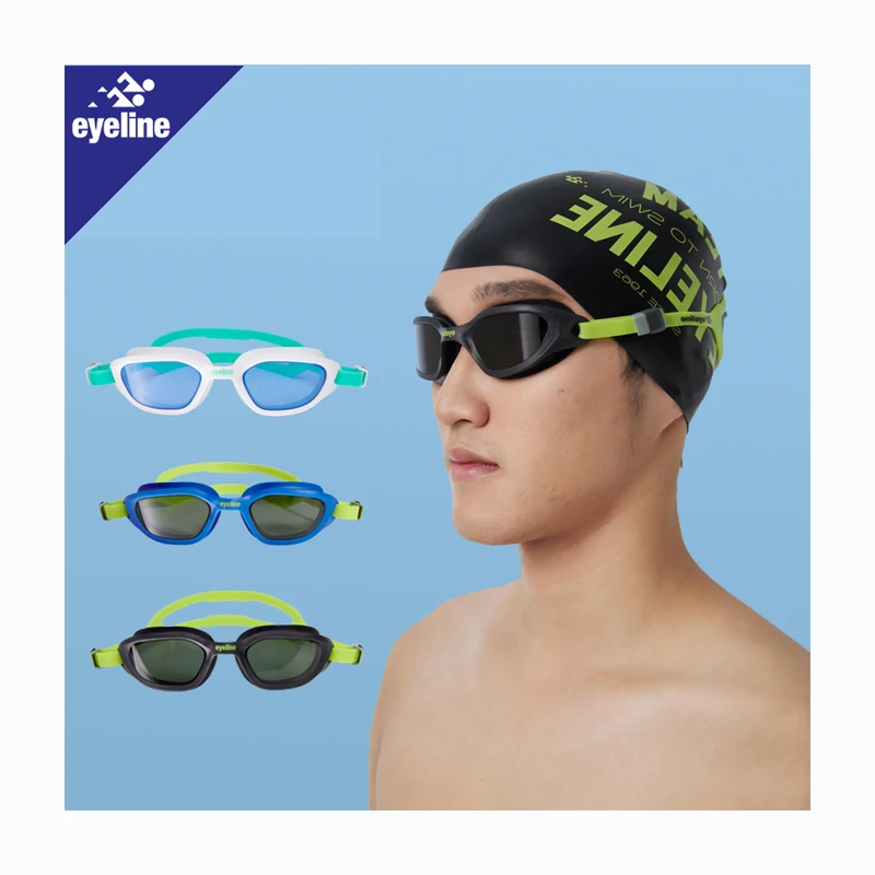 Factory Directly Supply Swim Glasses Google Mirrored Swimming Goggles Green Anti-Fog Uv Protection