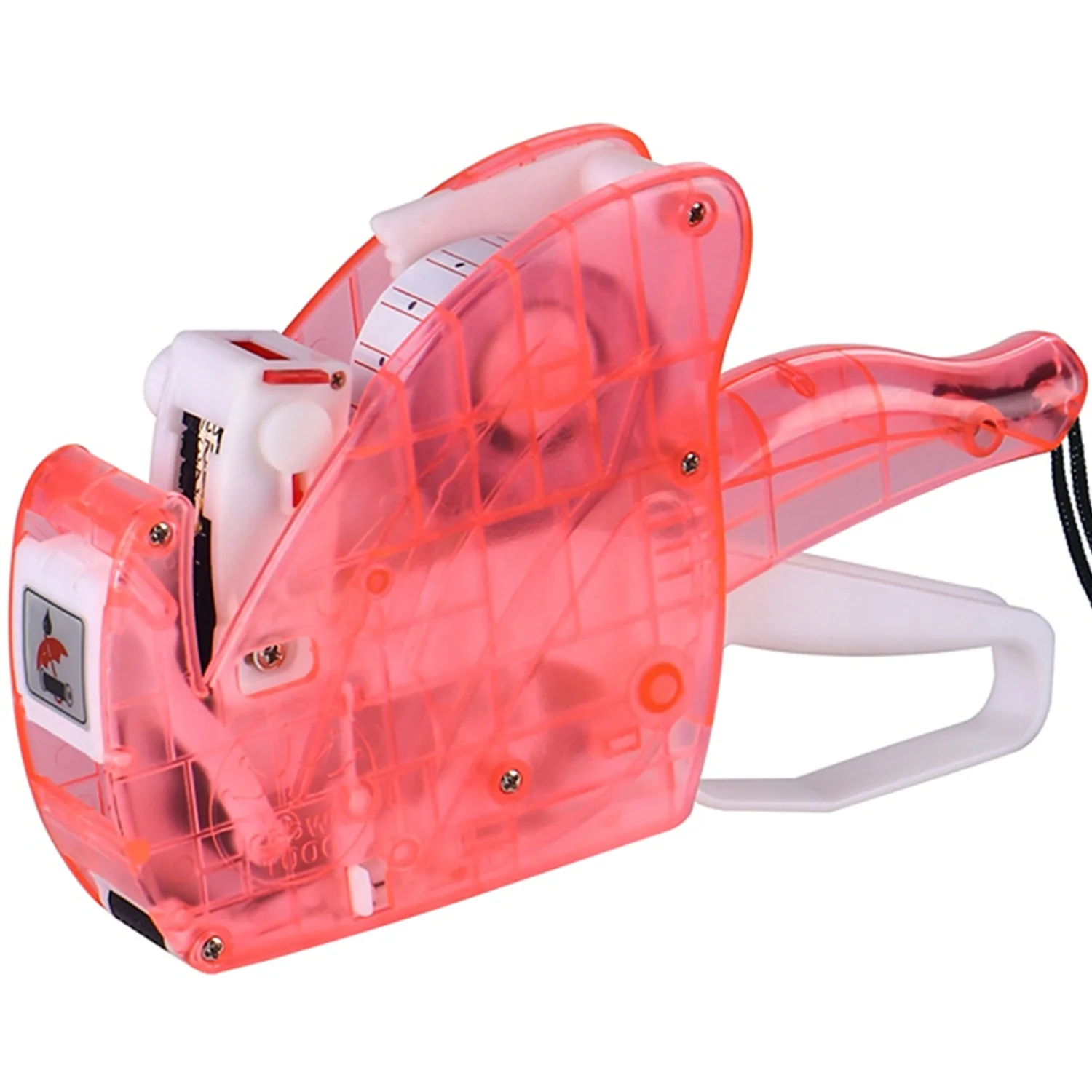 Crown Transparent 1000 Price Tag Gun 1 Line 8 Digits Label Maker Pricing Tool Numerical Handheld Labeller For Shop