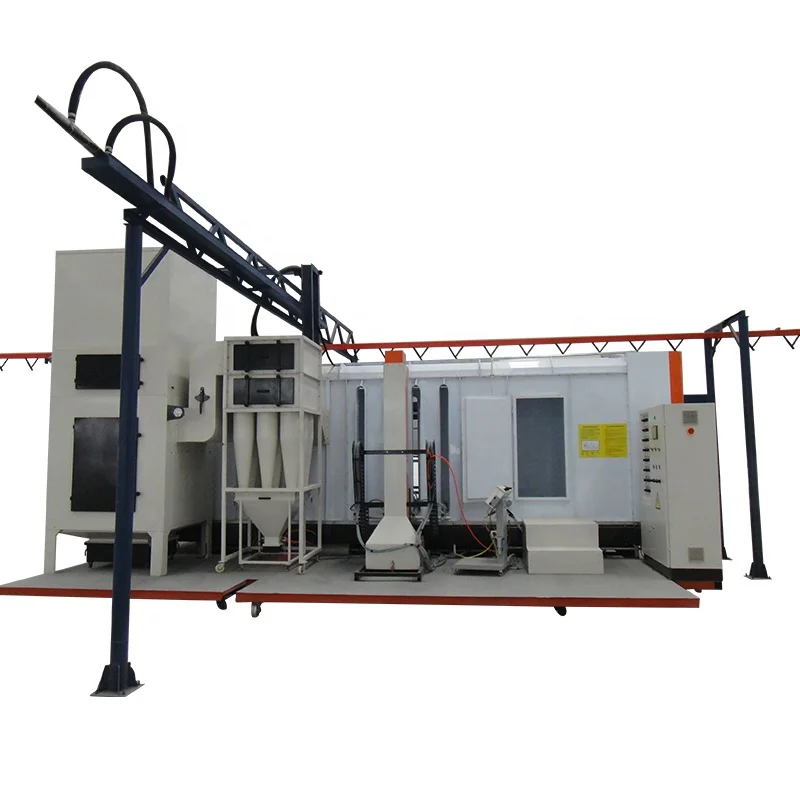 Multi cyclone filter automatic powder coating spray paint booth