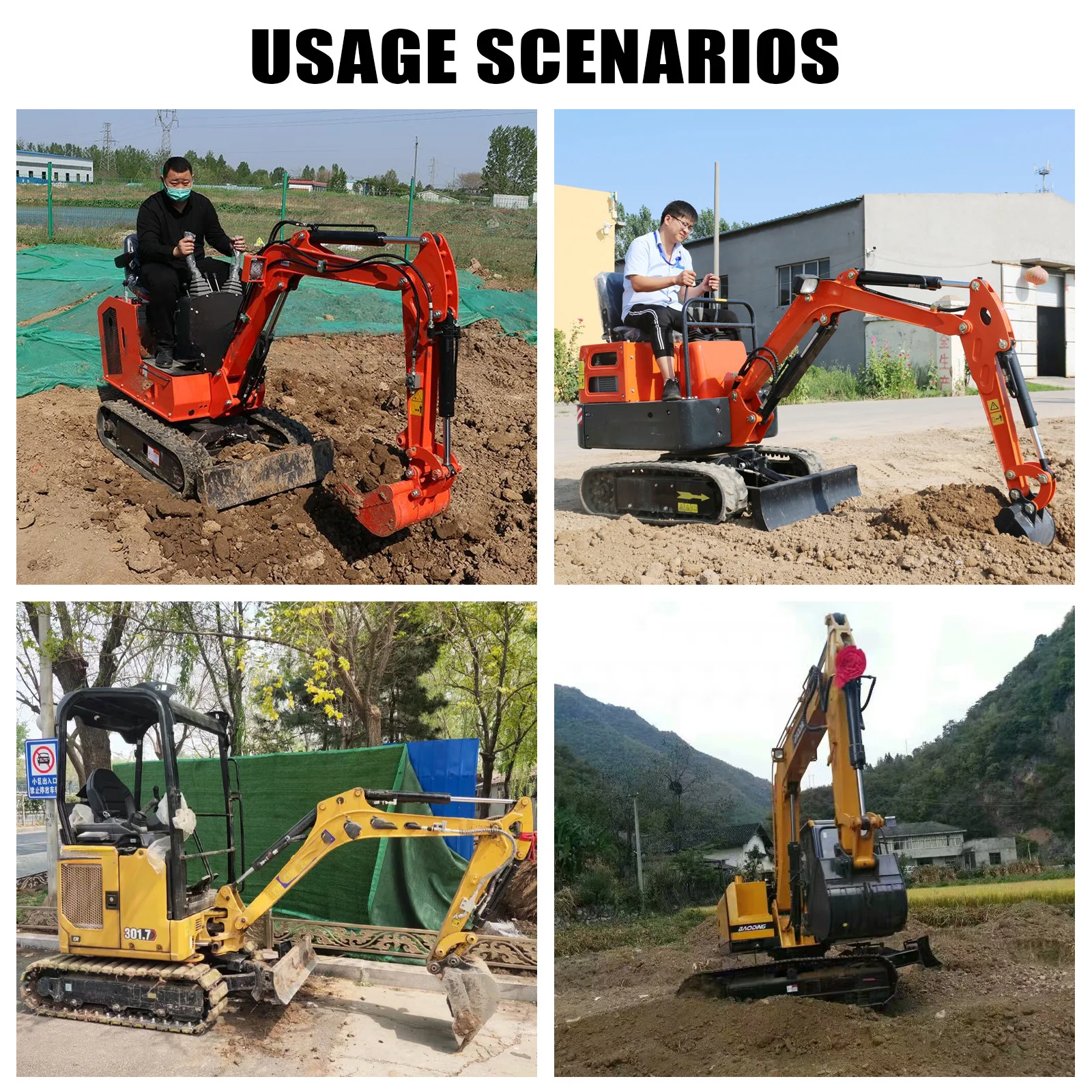 Kubota engine 1000 kg compact mini excavator 1 ton price