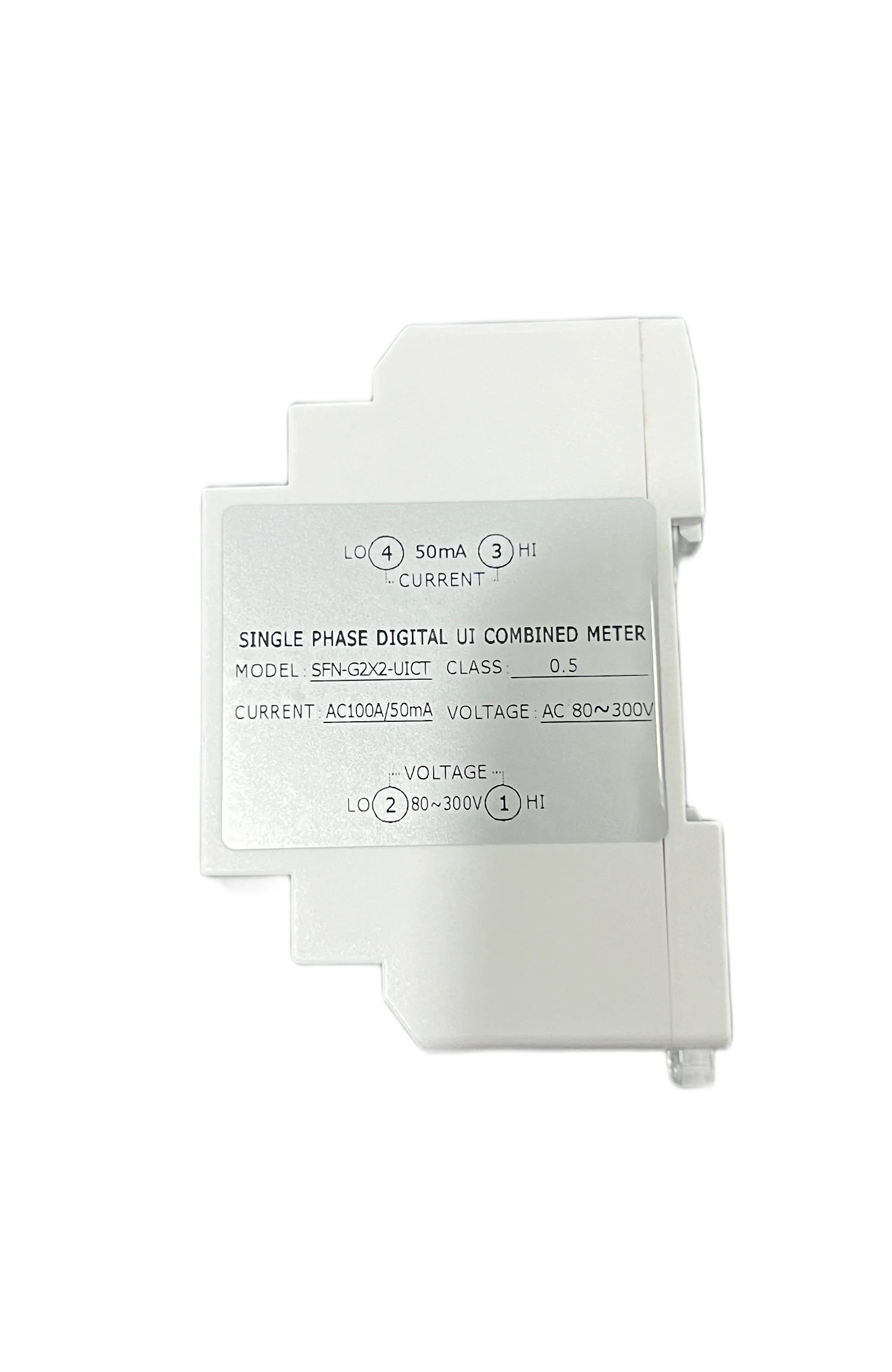 AC digital Din Rail AC Voltmeter & Ammeter Digital Display 2 In 1 Panel Meter 0-100A 0-300V