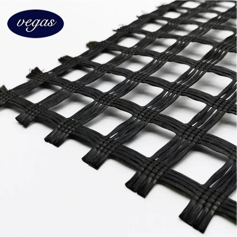 80kN Fiberglass Geogrid Ground Gravel Grid Paver Asphalt Reinforcement Fiberglass Geogrid Price