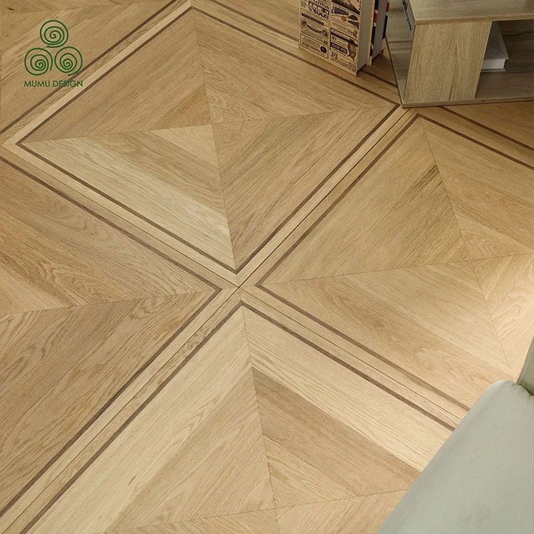MUMU European Decoration Deck Design Fishbone Acacia Walnut German Wood Parquet Floor Board