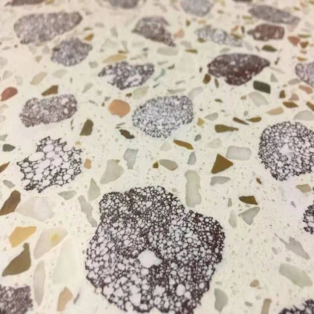 Red Marble Chips and gravel stone  for terrazzo different size