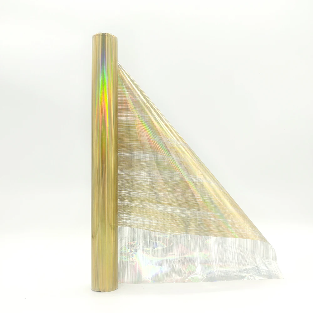 Holographic film Bronzing foil Transfer film Heat Stamping Foil Metalized PET films Used On Leather