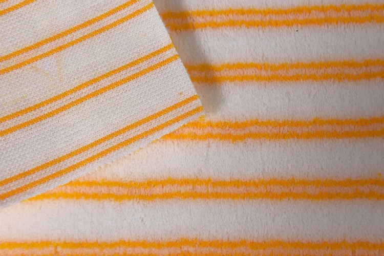 Double yellow stripes polyester/acrylic blended Paint brush roller brush flannelette fabric
