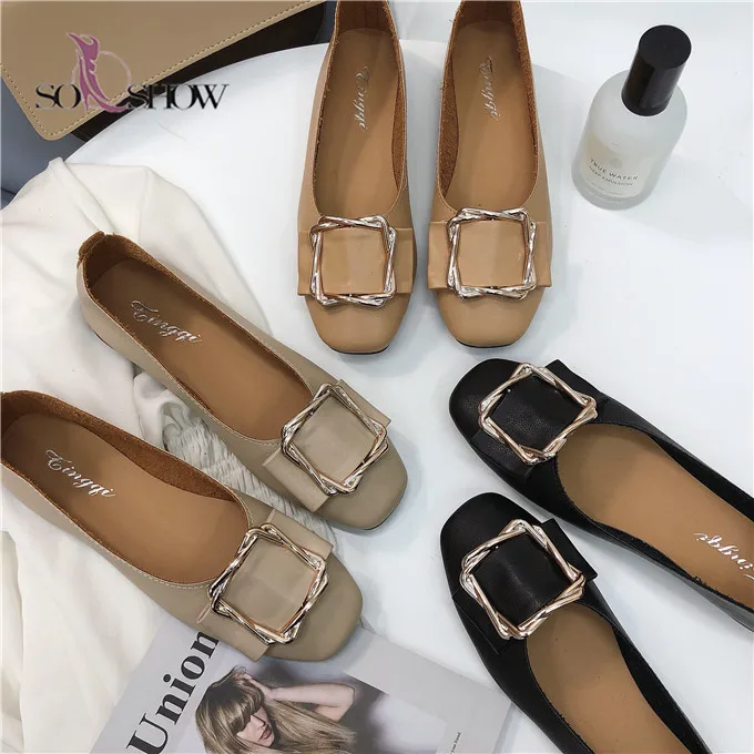 New design low heel female flat casual shoes soft fashion high quality  woman flat shoes