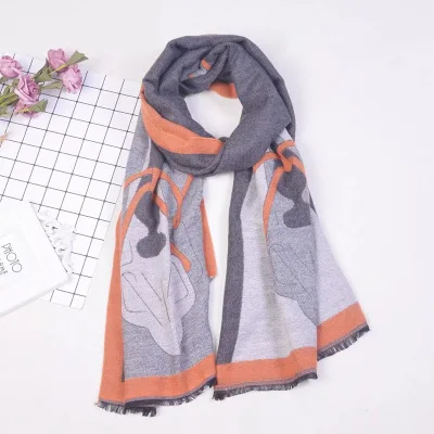 
SC-040 New Style Colorful Fashion Oversized Winter Shawl Luxury Women Multi Designer Cashmer Scarf 