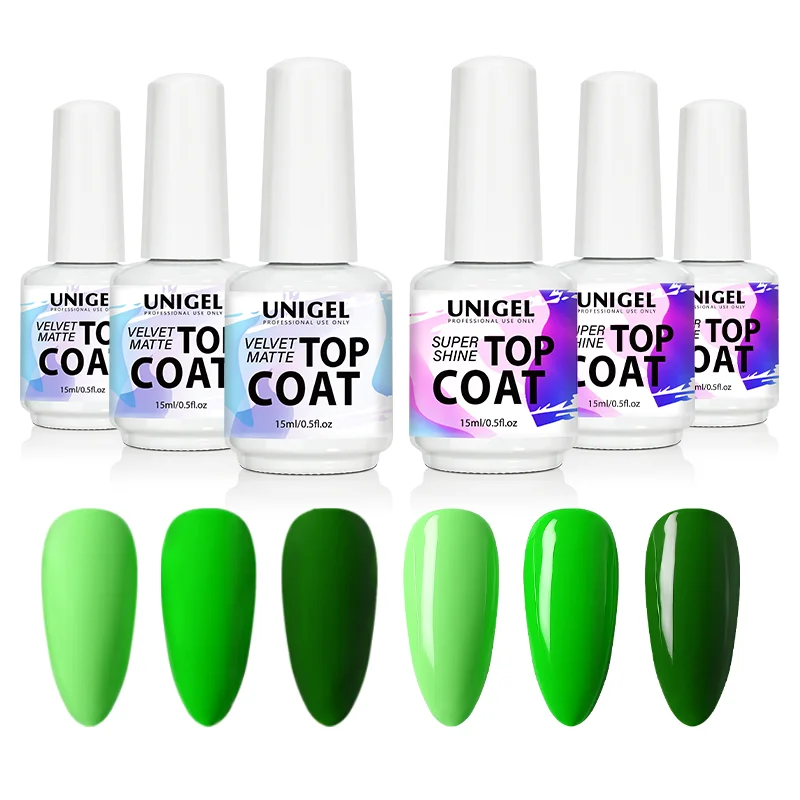 Matte Gel Polish Top Coat Designers Nail Supplies Art for Women Chrome Nails Private Label