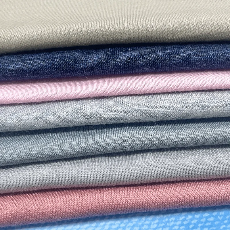 235gsm from Australia 100% Merino RWS Wool Plain Interlock Knitted Fabric