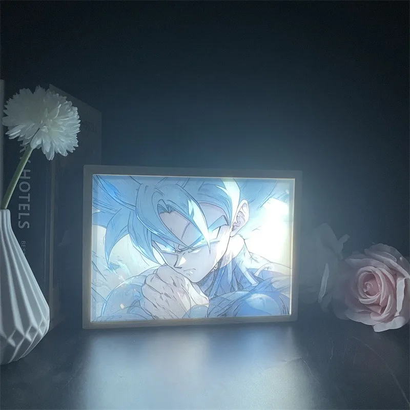 Light Painting Anime One Piece Dragon Ball Atmosphere Sunshine Three-Color Infinite Color Usb Night Light