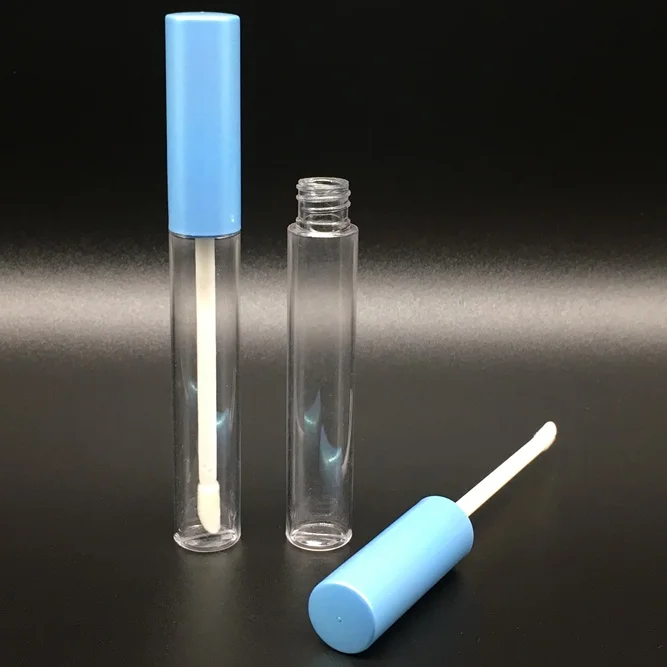 9ml 10ml Acrylic Clear Tall Pretty Custom Color Royal Blue Top Lipgloss Lip Gloss Tubes Container