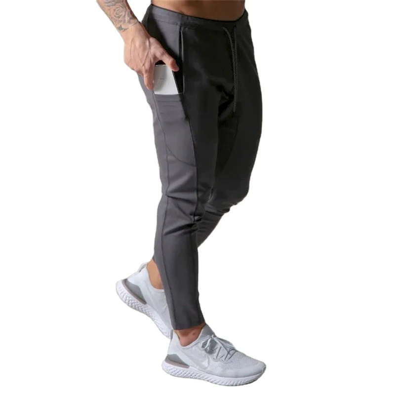 
Wholesale Custom Blank Gym Sports Men Tapered Joggers Pants With Phone Pocket 